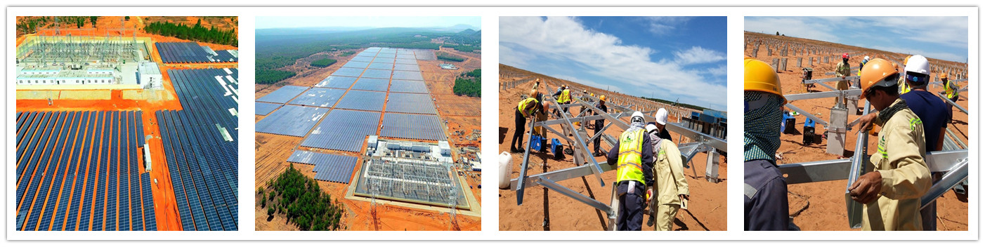 Vietnam Hongfeng 355MW Ground Photovoltaic Mounting Project