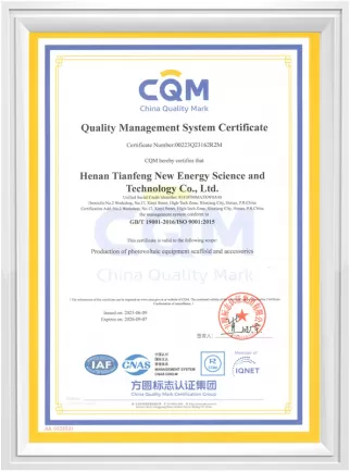 ISO9001-2015 Certificate