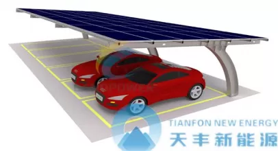 Enhance your parking area with TIANFON Solar Carport Kits, combining elegant design with sustainable energy solutions.