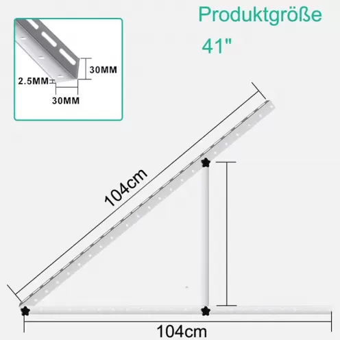 Universal Adjustable Solar Mounting System for Balcony and Solar Water Pump System